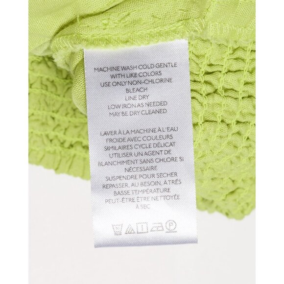 Anthropologie Womens M Linen Blend Top Green - Picture 6 of 6